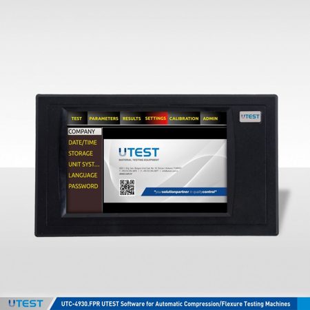 UTEST Software for Automatic Compression/Flexure Testing Machines
