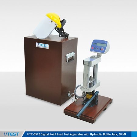 Digital Point Load Test Apparatus with Hydraulic Cylinder and Hand Pomp