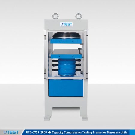 EN 12390-4 and EN 772-1 Compression Testing Frames with Welded Walls for Cubes, Cylinders and Masonary Units