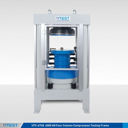 EN 12390-4 Compression Testing Frames with Four Column for Cubes and Cylinders